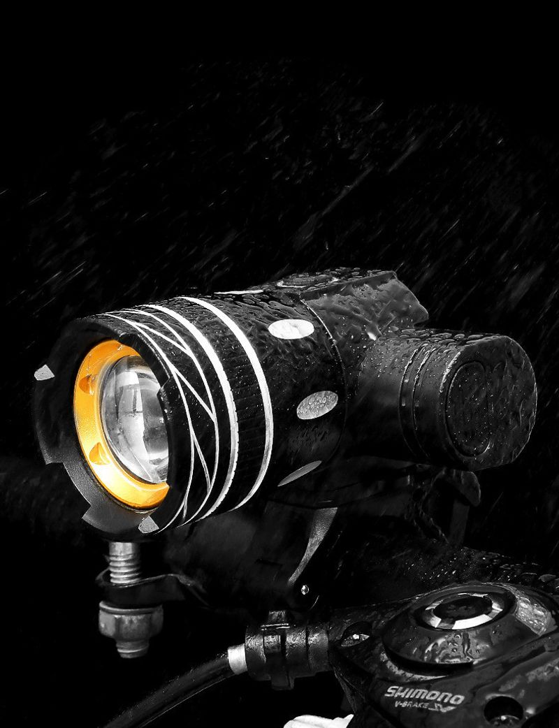 High Brigness T6USB Charging Strong Lig For Bicycle Headligs, Nig Riding Mountain Ligs, Variable Focus_voghion.com