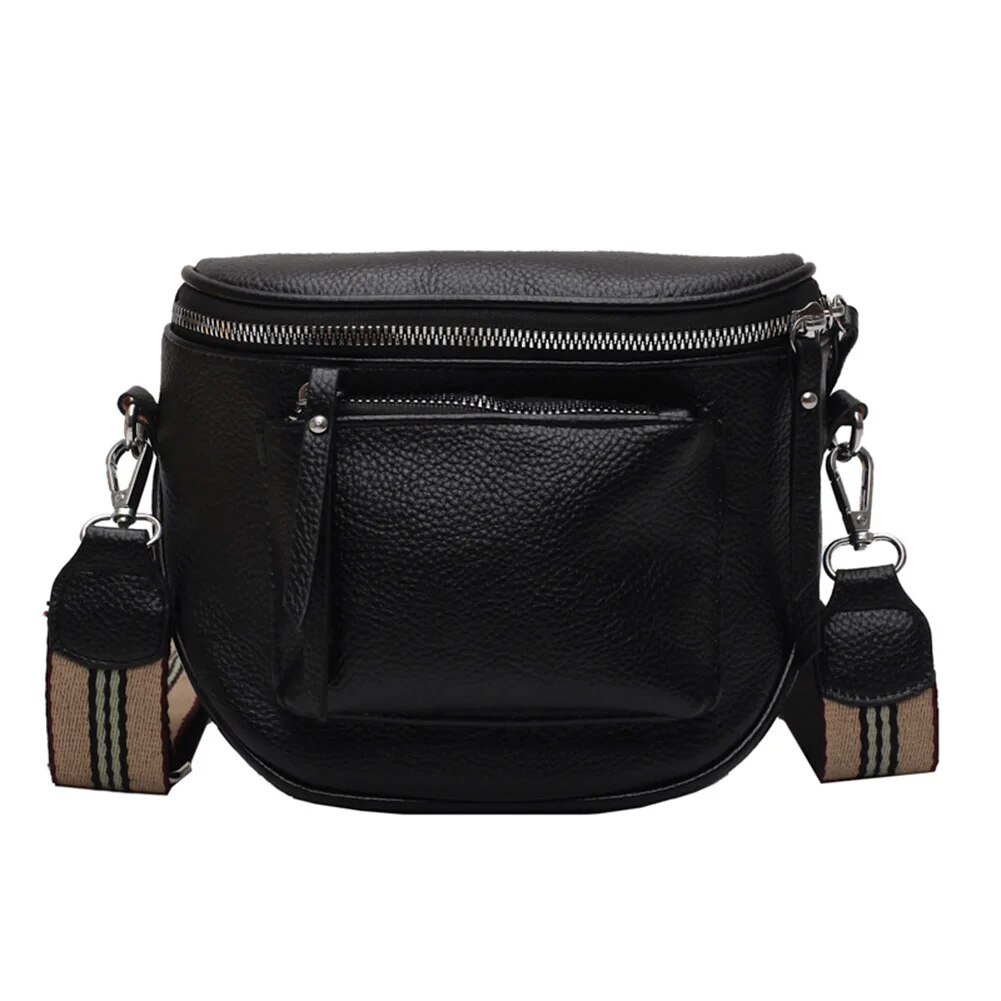 С доставкой Damen Vintage Leder Crossbody Schulter Taschen für Frauen Brust Tasche 2023 Marke Dame Trend Handtaschen Fanny Pack_voghion.com