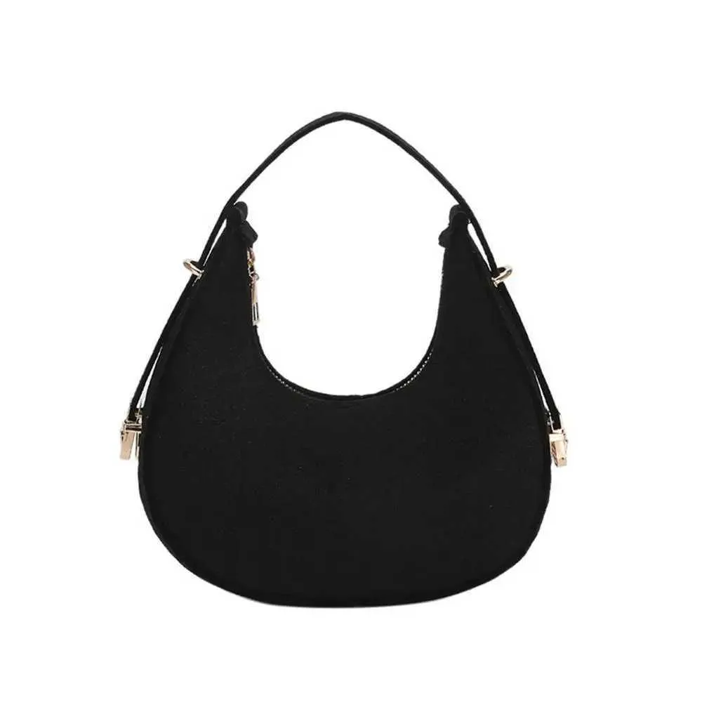 2024 New Alligator Pattern Shoulder Womens Small Handle Lower Arm Clutch Crescent Saddle Handbag Garbage Bag Y241123_voghion.com