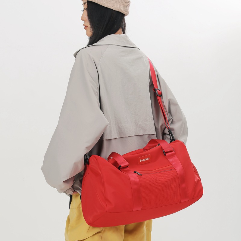 Men's and women's wet dry separation fitness bag, outdoor travel with shoe compartment luggage bag, can be used as a lever handbag_voghion.com