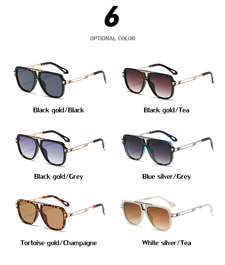 NEW Brand Design Fashion Style Square Metal Small Frame Rimless Sunglasses Men Sun Glasses Oculos UV400_voghion.com