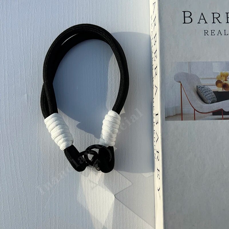 Lanyard corto classico alla moda semplice con cordino colorato misto con carta trasparente anti-smarrimento per iPhone Android Cellulare_voghion.com