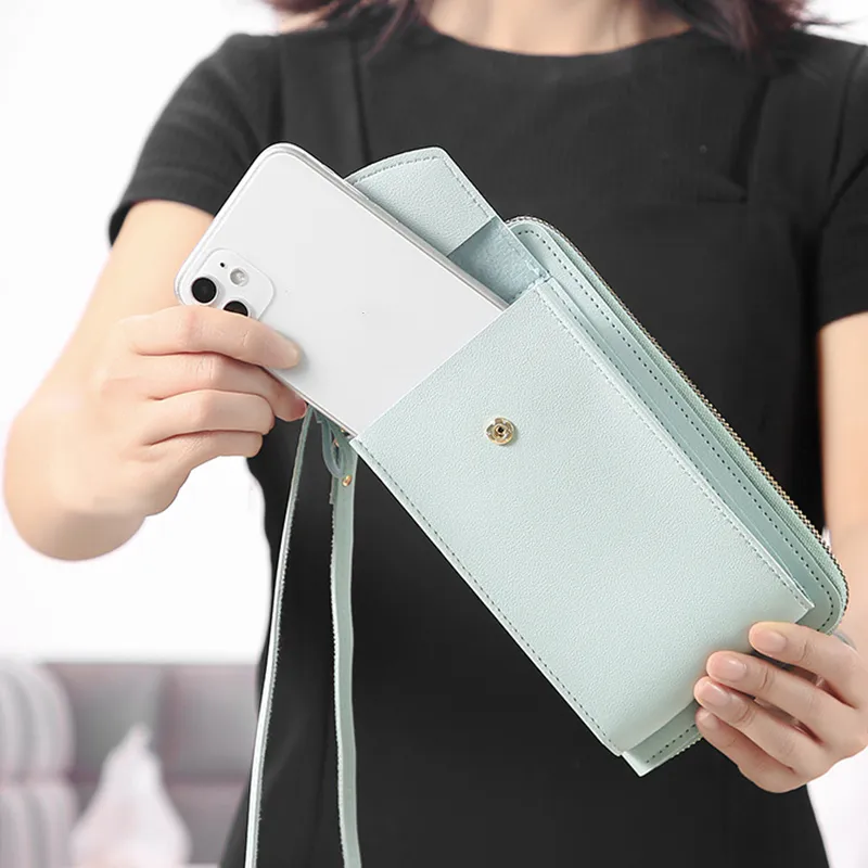 Yogodlns Lässige Handy-Umhängetasche für Frauen aus PU-Leder, multifunktionale Messenger-Handtasche mit Klappe, Damentasche_voghion.com