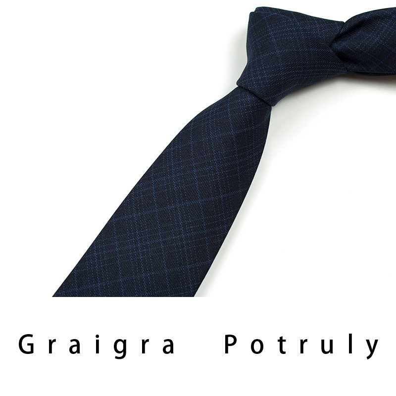 Small Men's Solid Color Coffee Gray 8cm Business Tie With Zipper_voghion.com