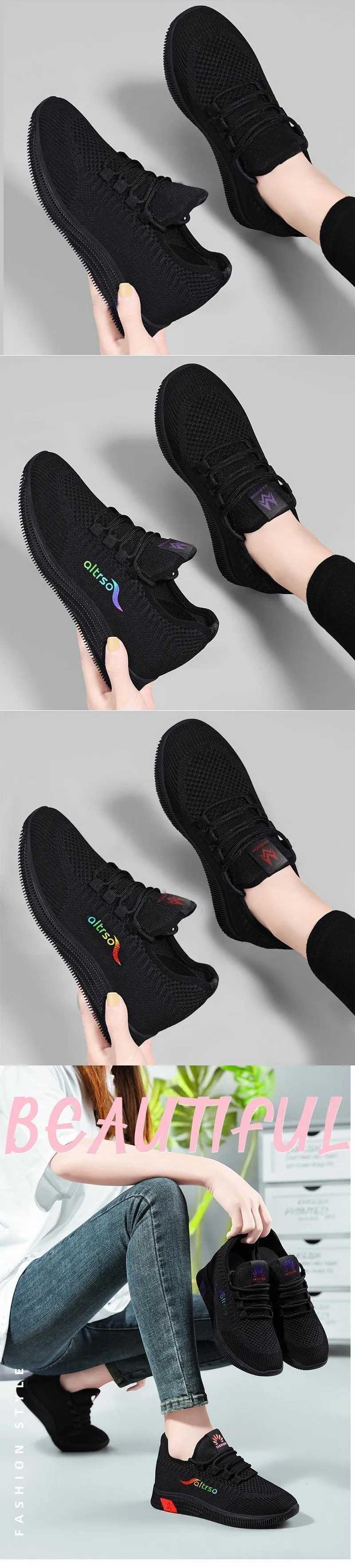 Rutschfeste, weiche Sohlen für die Küchenarbeit, lang anhaltendes Stehen, nicht ermüdende alte Peking-Stoffschuhe, Damen Frühling und Herbst_voghion.com