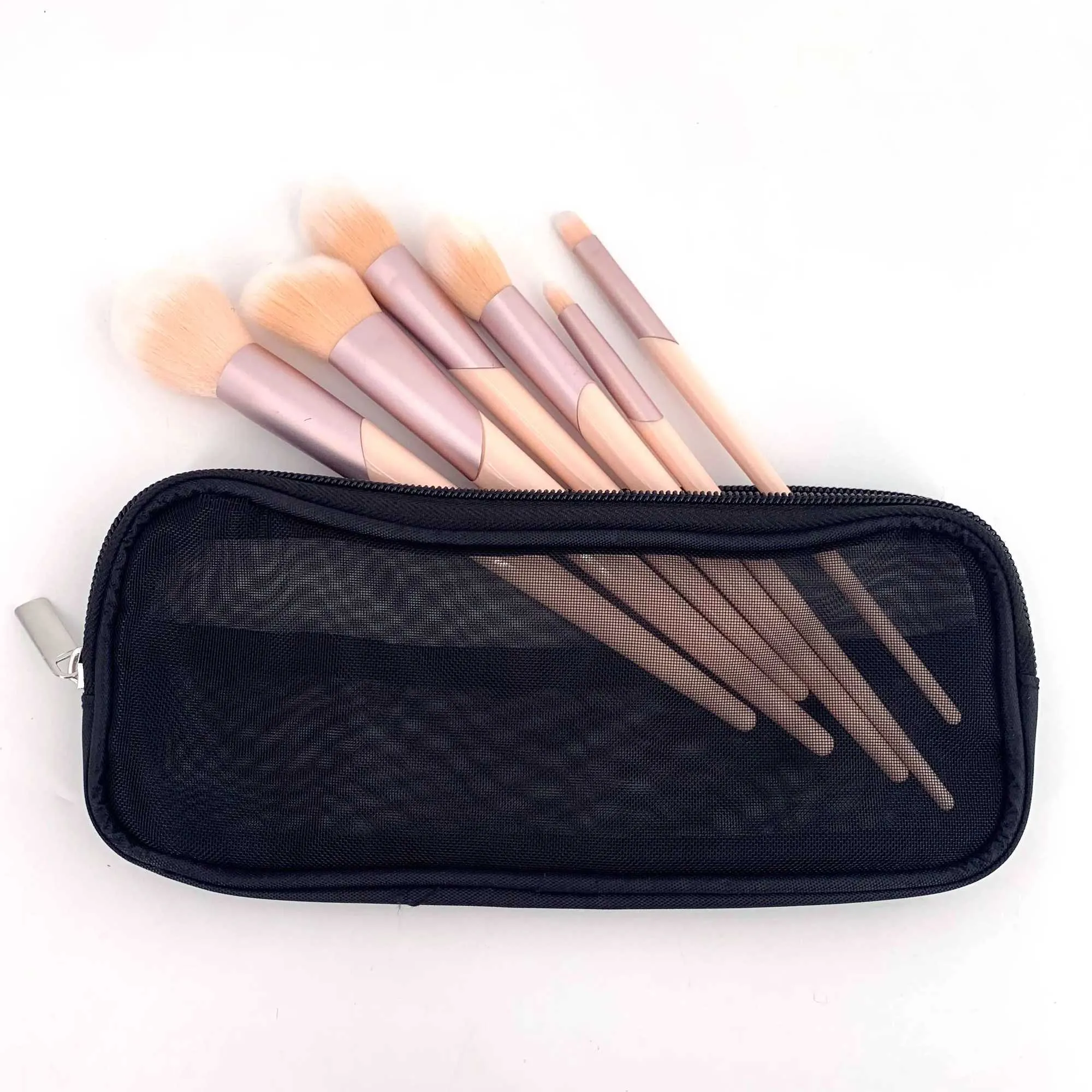 Make-up-Pinsel Reise-Make-up-Organizer Herren Beauty-Tools Mesh Dopp Kit Wäschesack Zubehör Y241023_voghion.com