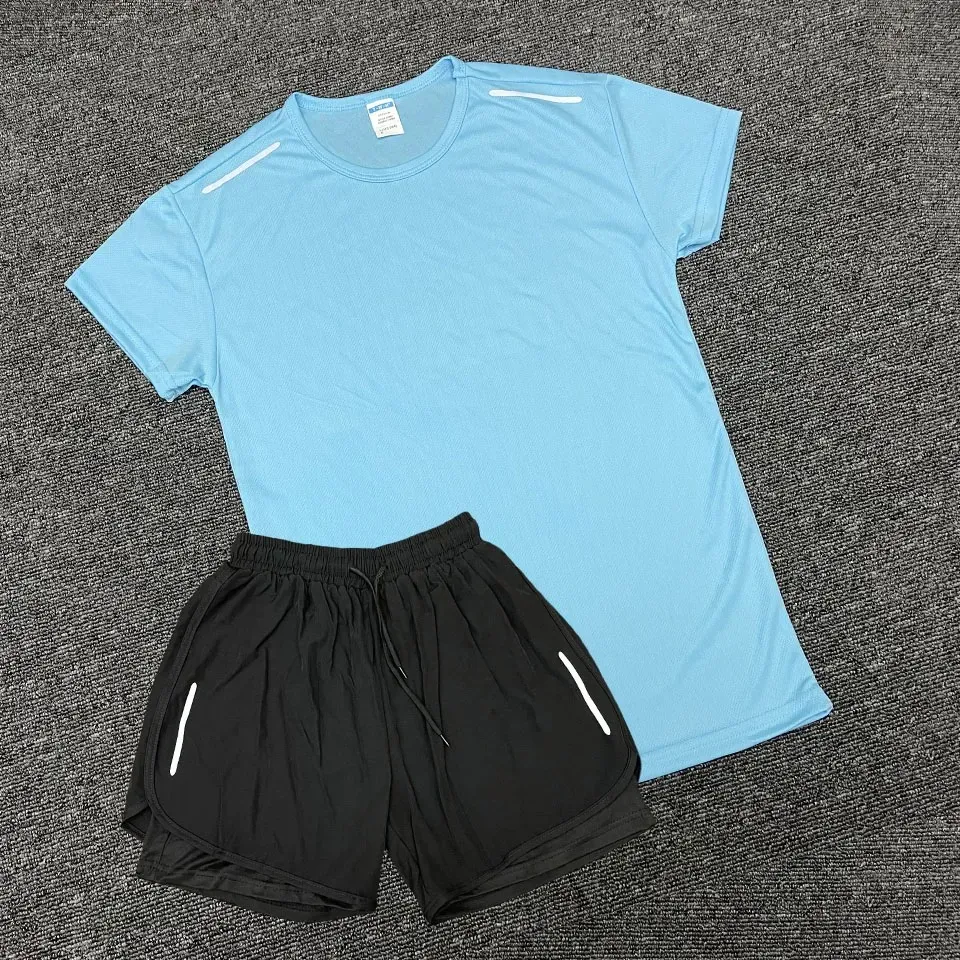 Mens Tracksuits Tech Set Designer Tracksuit T Shirts Shorts Two-piece Womens Fiess Suit Print Quick Drying And_voghion.com