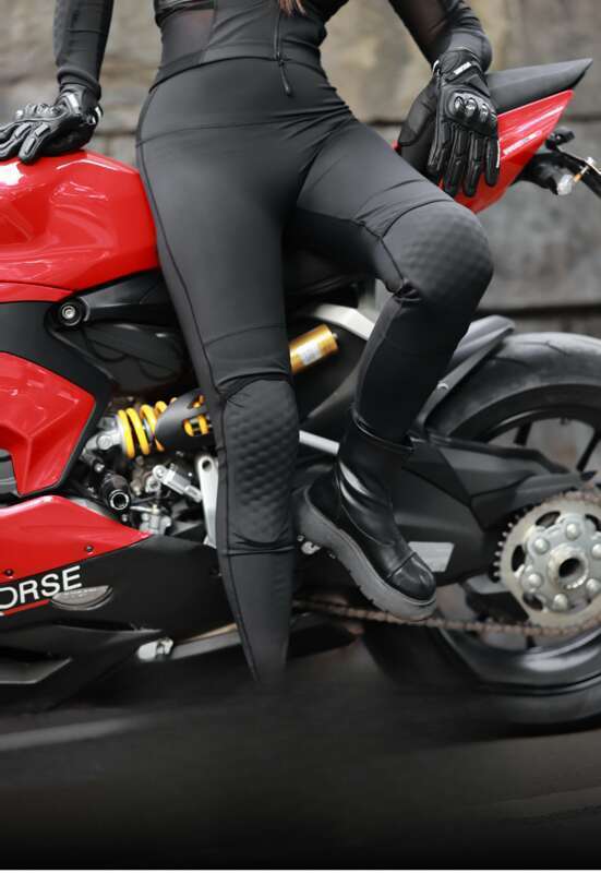 WOSAWE Spring And Summer Knight Women's Tight Fit High Waist Hip Lifting Motorcycle Sports Detachable Protective Gear_voghion.com