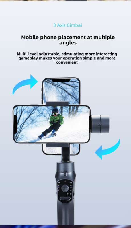 F10 PRO Handheld-Telefon Drei-Achsen-Gimbal-Stabilisator Shake, Internet-Promi-Live-Streaming-Achse Anti-Shake-Shooting_voghion.com