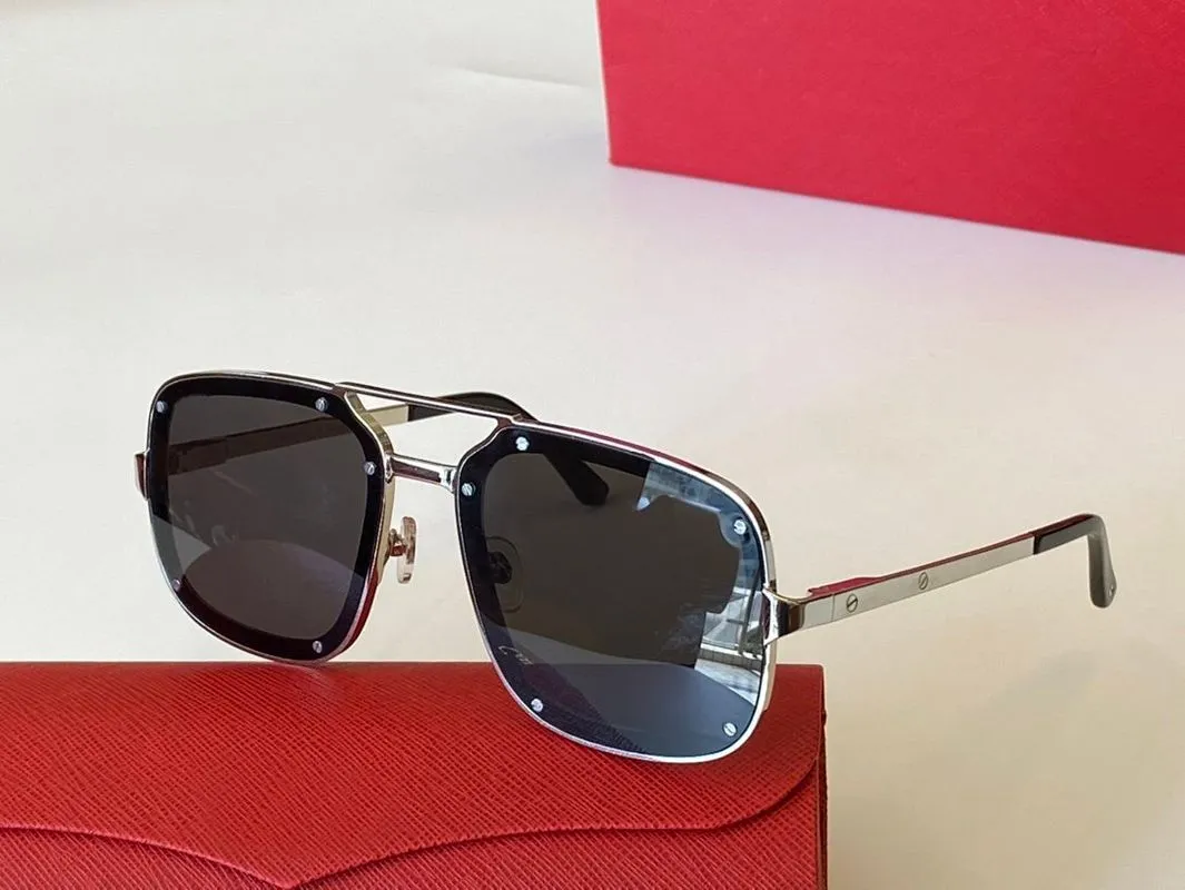 Aviator Sunglasses For Men And Women Gradient Square Metal Frame_voghion.com