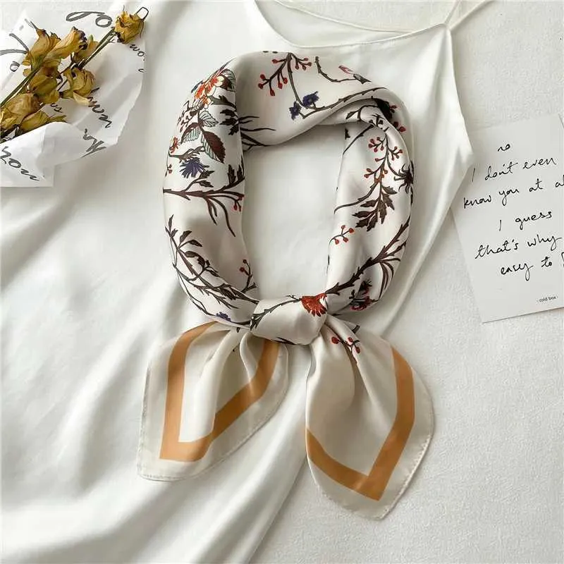 2025 Seidenschal Print Kopftuch Katze Haar Wrap Halstuch Weibliche Satin Quadrat Schal Für Frauen Stirnband Foulard Hijab_voghion.com