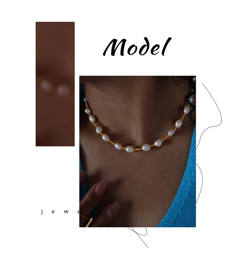 Ketten Mode Süßwasser Perle Frauen Für Halskette Vergoldung Perlen Sommer Böhmische Elegante Schmuck Party Geschenk Verkauf_voghion.com