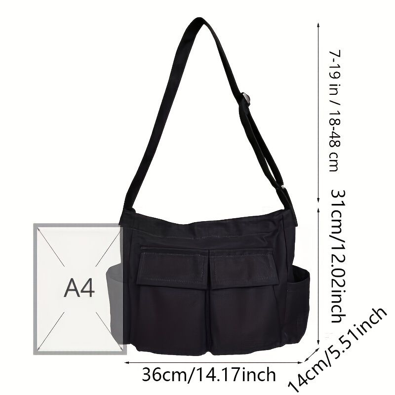 aus Vintage-Canvas, Umhängetasche für Freizeitreisen, Schultertasche mit mehreren Taschen_voghion.com