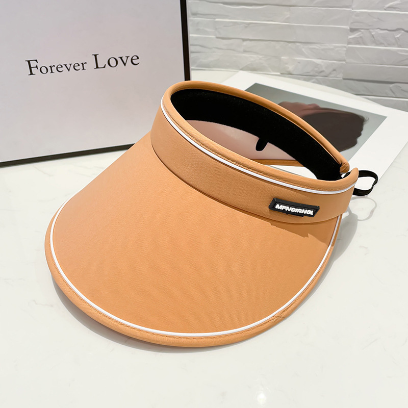 Women's Visor Hat Wide Brim Uv Protection Foldable Sun Hat_voghion.com