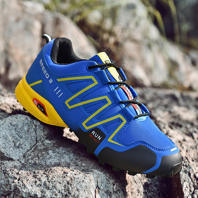 Randonnée en plein air transfrontalière chaussures de course de fond d'alpinisme pour hommes chaussures de tourisme basses Salomon chaussures de sport de cyclisme de grande taille antidérapantes_voghion.com