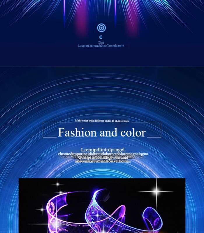 Gafas luminosas de ciencia ficción con LED recargables y tecnología futurista, ideales para cumpleaños de celebridades de Internet y fotografía de bares._voghion.com