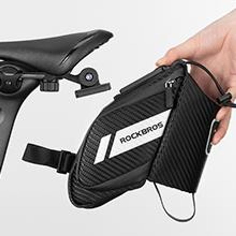 ROCKBROS Bike Saddle Bag, Bicycle And Tool Bag With A Bottle Holder_voghion.com