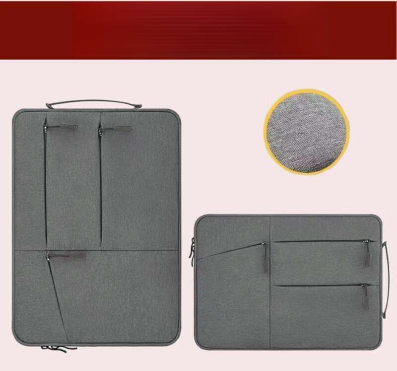 Dubbellaags dikke pluche handtas, 8-inch laptoptas voor casual gebruik_voghion.com