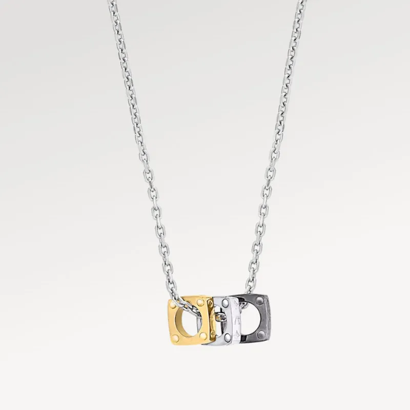 Con BOX Uomo Dign Collana Argento Placcato Acciaio Inossidabile Choker Catena Lettera Ciondolo Collana Gioielleria di Moda_voghion.com