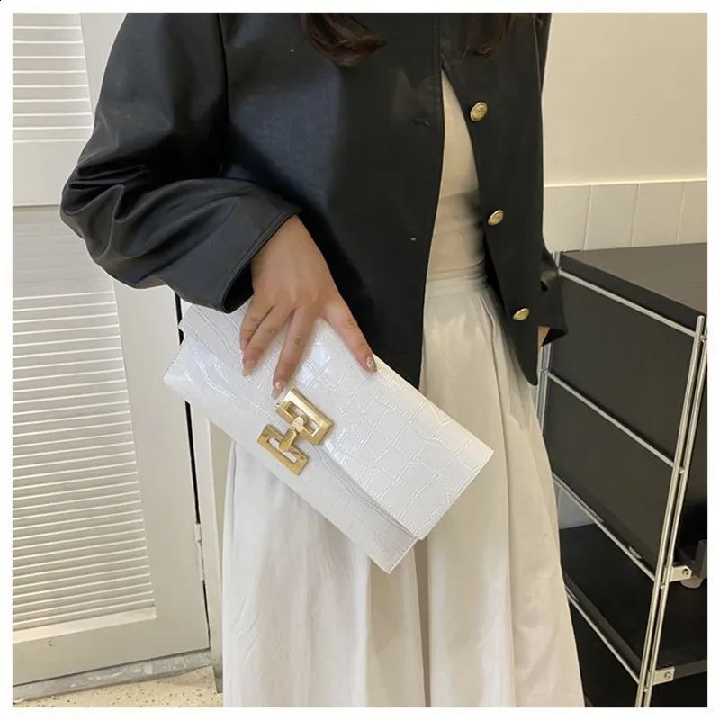 Pochette da sera per donna in argento, borse a busta, alla moda, in pelle PU, portafoglio, per feste di matrimonio, borsa da ballo 240924_voghion.com