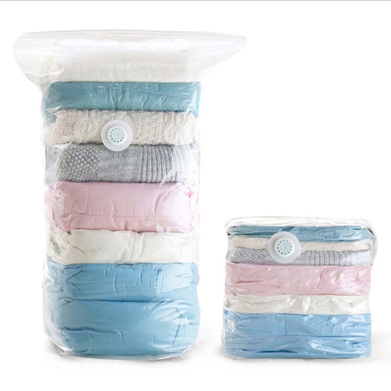 TOOL FREE Vacuum Bag Clothes Quilt Storage Bags Hand Compressed Saving Space Seal Packet Compression Organizer for Home Travel_voghion.com