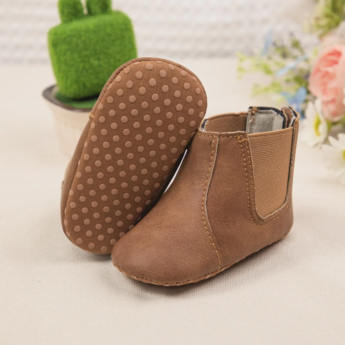 Moda Neonato Bambino Neve Inverno Happysteps Impermeabile Antiscivolo Ragazzo Ragazza Scarpe in Pelle Bambini Caldo Neonato Bambino All'aperto_voghion.com