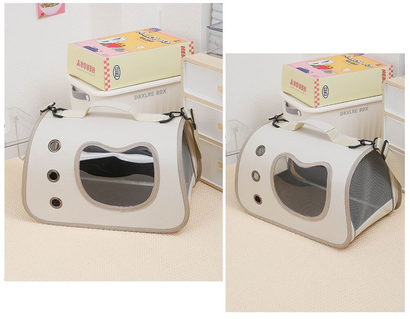 Haustiertasche, tragbare Tasche zum Ausgehen, Umhängetasche fürs Auto, kleine Hunde, atmungsaktiv, große Kapazität,_voghion.com