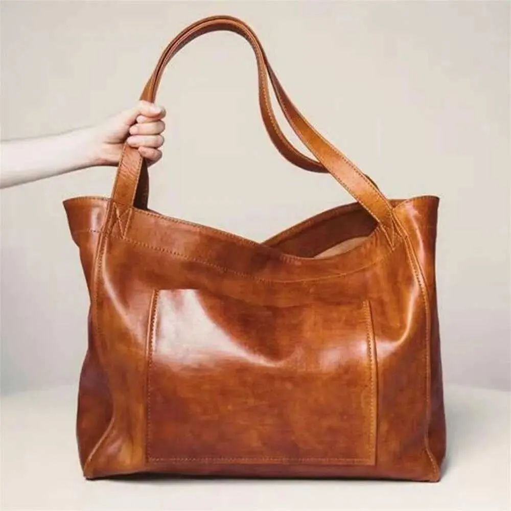 Dames super draagbare reis schoudertas met handvat aan de bovenkant zachte leren handtas Y241123_voghion.com