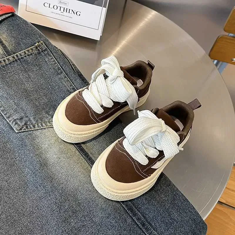 Boys and Girls Canvas School Performance Baby Biscuits Bottom Breathable Childrens Shoes M241016_voghion.com