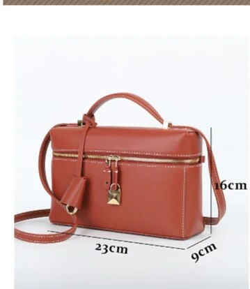  Lunchbox Upscale Handy Handbag, Leather Women's Bags, New Simple Crossbody Small Square Bag_voghion.com