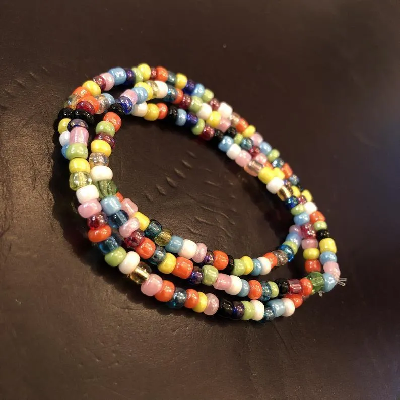 Kette Einfach Moud Multicolor Boho Handgemaachte Elastesche Som Perlen Armbänner fir Fraen Bijouen Perséinlechkeet Strand_voghion.com