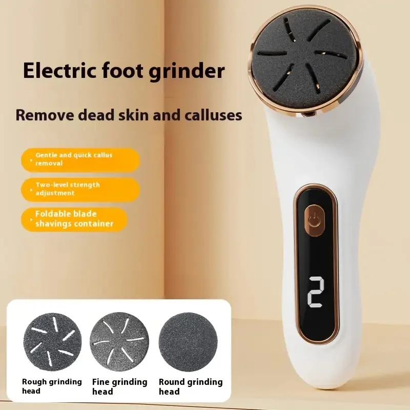 Electric Foot File For Dead Skin And Heel Calluses Removal_voghion.com