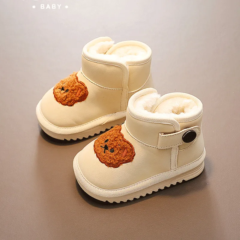 Chaussures d'hiver pour enfants, nouvelles bottes antidérapantes pour bébés, bottes de neige Kidsnest pour garçons et filles, épaisses et chaudes, en peluche, tailles_voghion.com
