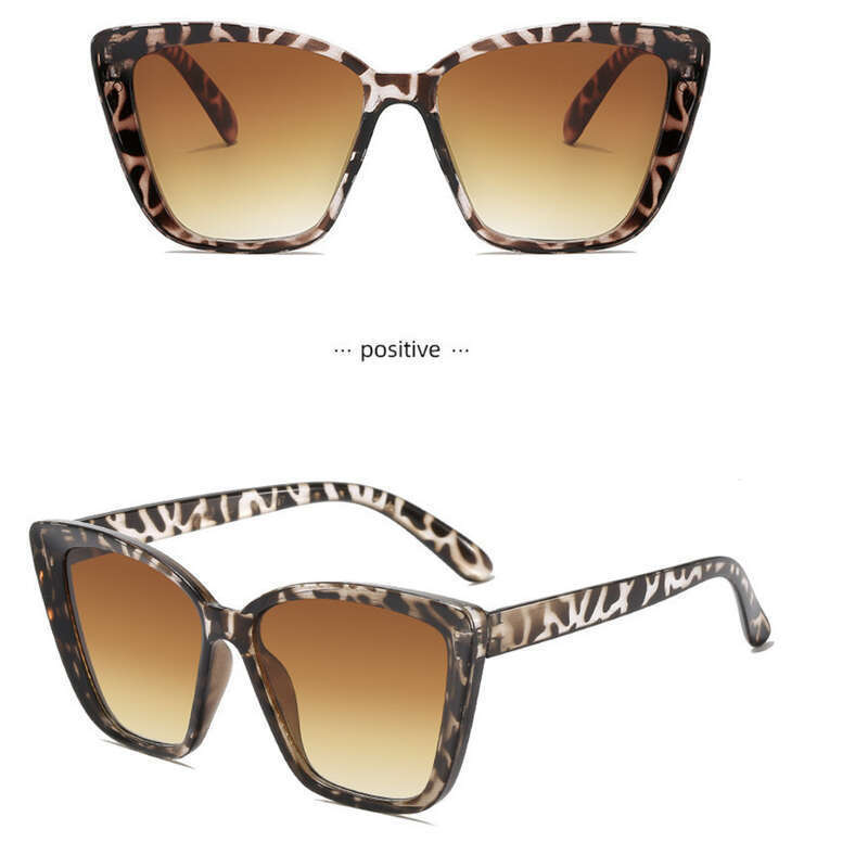 New High-end Concave Shaped Cat Eye Sunglasses, Instagram Fashion, Generous Frame, Square Shape_voghion.com