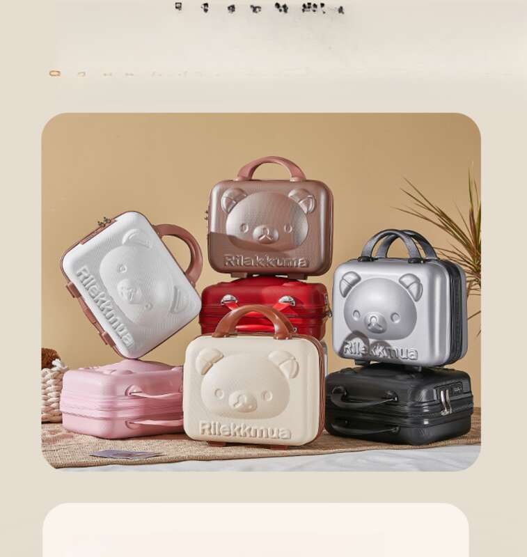 14-inch Makeup Teddy Bear, Mini Password Box, Suitcase Cartoon Gifts_voghion.com