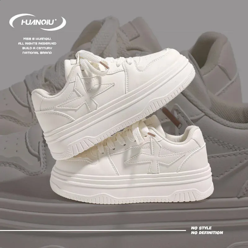 Fashion White Chunky Womens Casual Vulcanized Shoes Platform Sports Running Sho Sneakers for Women Trends 240801_voghion.com
