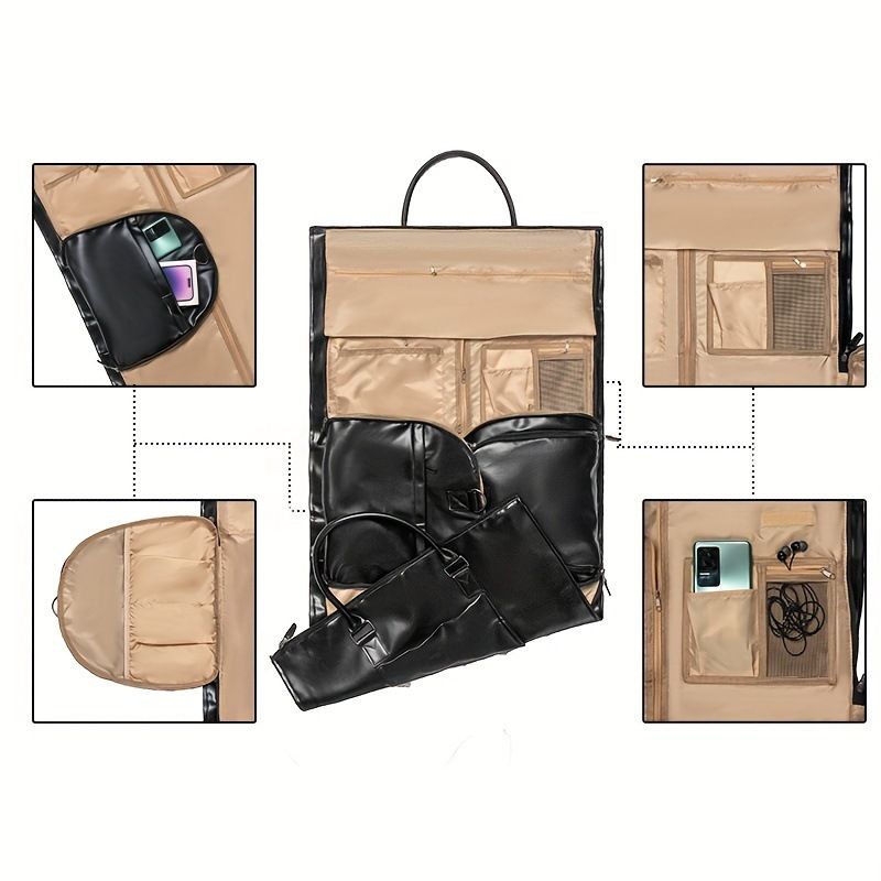 Auf Lager: umwandelbare, tragbare, zusammenklappbare Reisetasche für Herren- und Damenbekleidung, Outdoor-Fiesstasche,_voghion.com