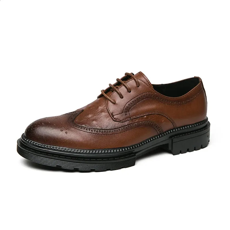 selg modieuze heren doek Rogue gesneden leer Buines jurk formele schoenen heer casual Oxford gratis levering 240930_voghion.com