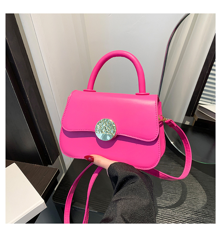 Women's Tide 2024 Fashion Style Simple Solid Color Handbag Spring Multi color Fashionable Handheld Crossbody Bag_voghion.com