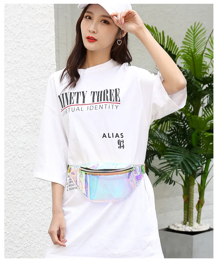Waist Prsonality Dazzling Lasr Fanny Pack Watrproof Fashion Holographic Chst Bag Cross-Body Pockt Closur Coin_voghion.com