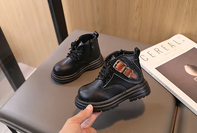 Toddler Kids Autumn Winter New Child Shoes Littlesprouts Girls Baby Brown Boys Casual Soft Soled Short Boots Sizes 21 -_voghion.com