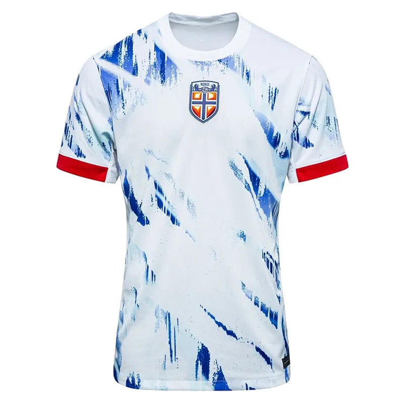 2024 NoRWaY Mens Player Soccer Jerseys National Team ODEGAARD HAALAND NUSA SORLOTH Home Away Football Shirts Adult Short_voghion.com