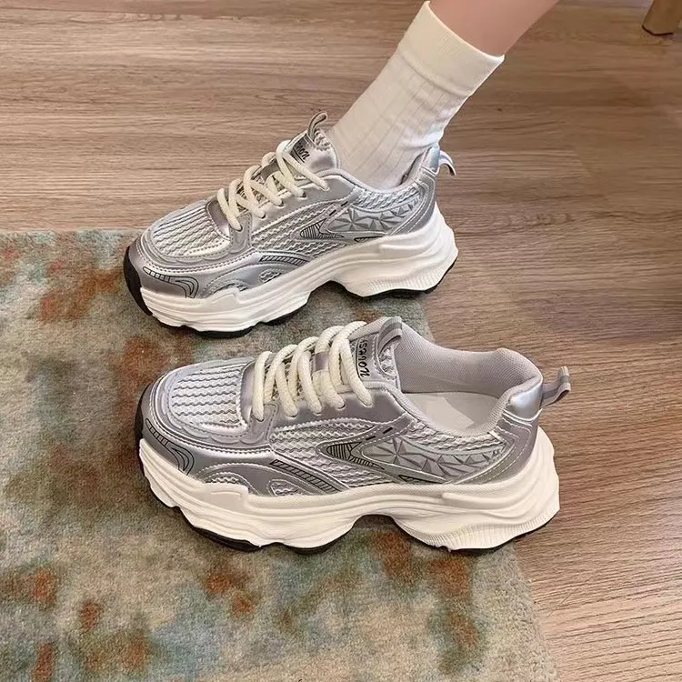 Trendy Frauen Turnschuhe Laufen Klobige Schuhe Mode Vielseitig Athleisure Kostenloser versand_voghion.com