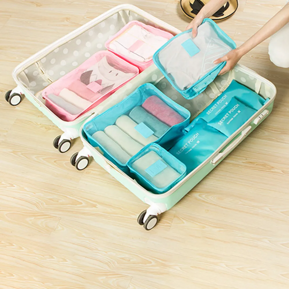 Set di 6 cubi organizer da viaggio leggeri e grandi per donne e uomini_voghion.com
