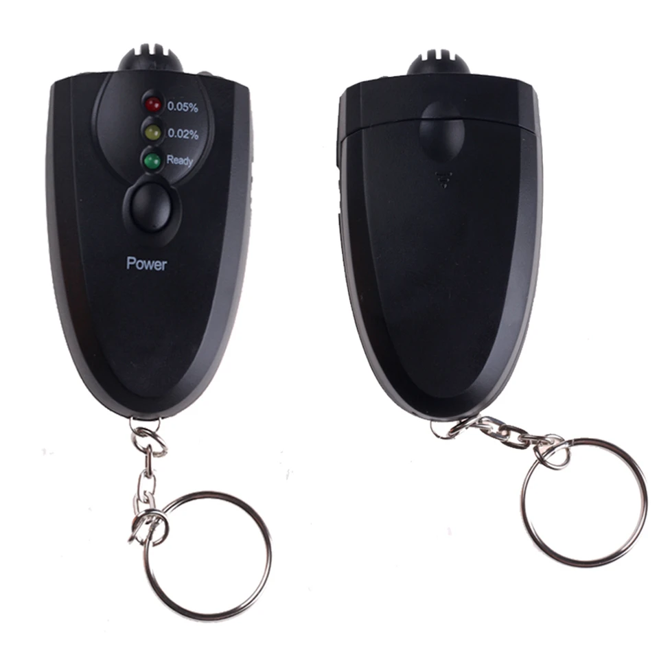 Professional Alcohol Breath Tester Keychain Portable Led Breathalyzer_voghion.com