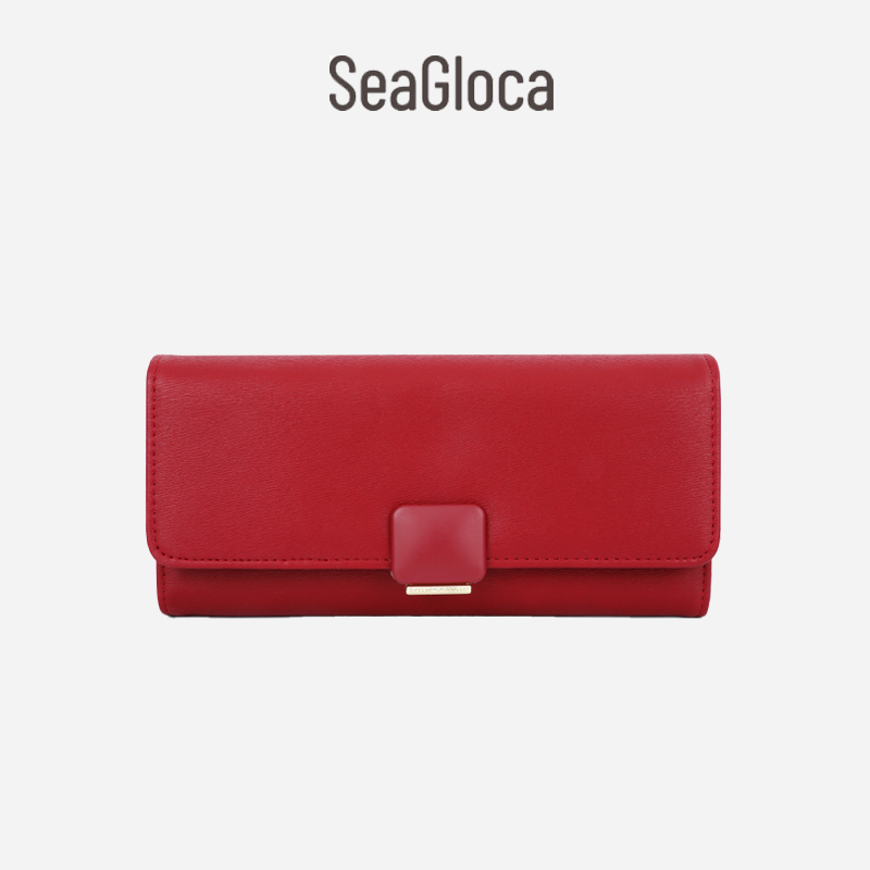SeaGloca New Stylish Simple Large Capacity Long Tri-fold Wallet For Woman No 1532_voghion.com