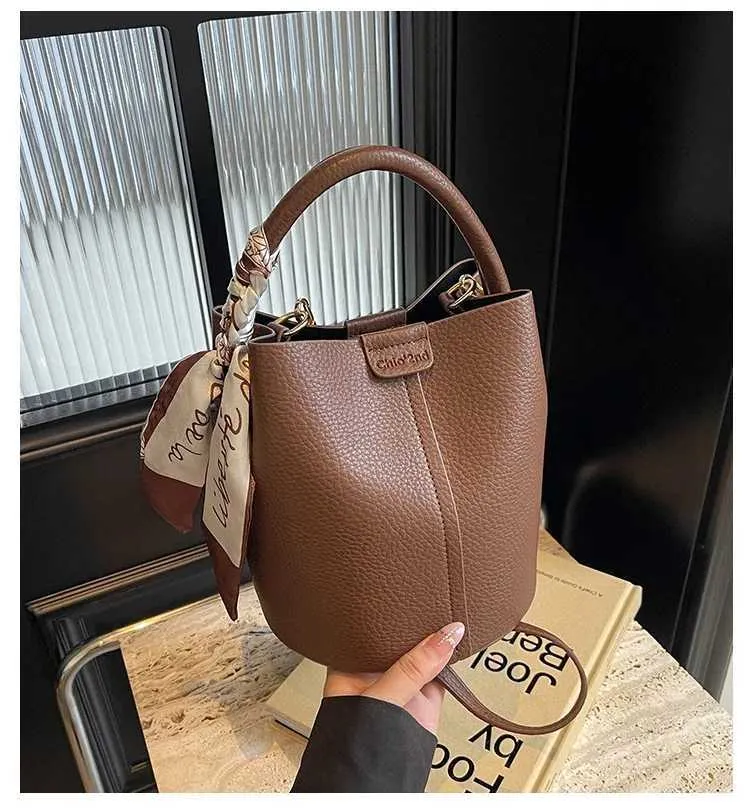 Borsa a secchiello retro donna borsetta a spalla e tracolla chic_voghion.com