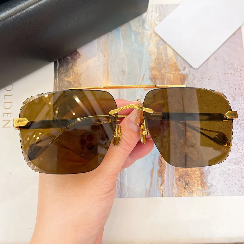 Designer Sunglasses For Men Square Double Bridge Uv Protection_voghion.com