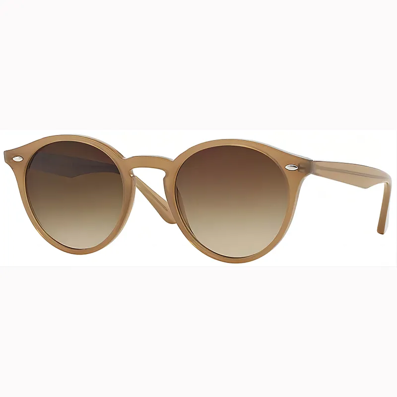 Lunettes de soleil rondes pour hommes et femmes, lunettes de soleil tendance de qualité supérieure pour hommes et femmes avec boîte en cuir Gafas De Sol Para_voghion.com
