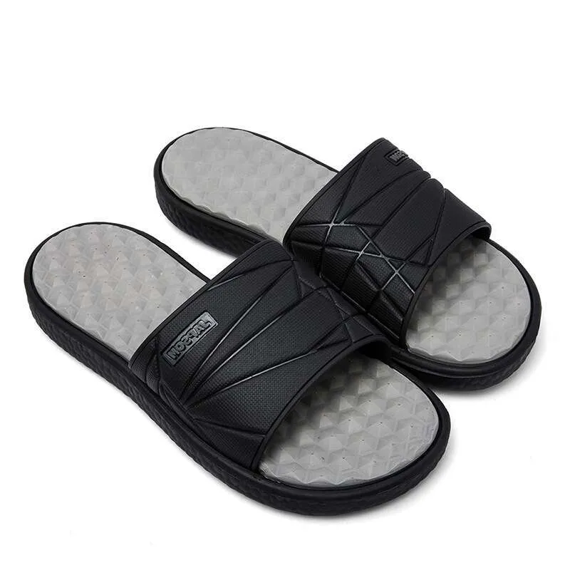 Summer Men Thick Soles Non-Slip Comfortable Outdoor Home Massage Slippers Ss Ss1_voghion.com